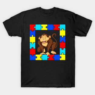 Autism Day monkey T-Shirt